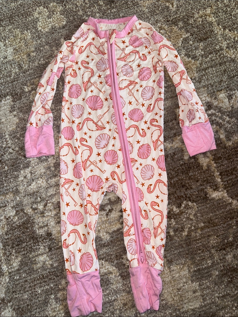 In my jammers pink flamingo